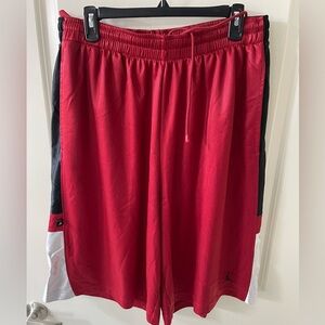 Red Mens Jordan Basket Shorts